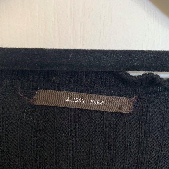 Alison Sheri, black button up top, medium - Picture 3 of 3